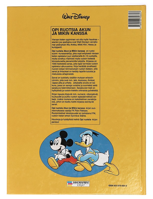 Opi ruotsia Akun ja Mikin kanssa - Disney, Walt - Sarjakuvat - 10105425996 - 1