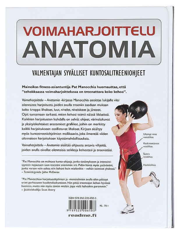Voimaharjoittelu : anatomia : valmentajan syvälliset kuntosalitreeniohjeet - Manocchia, Pat - Tietokirjat ja oppaat - 10105426012 - 1
