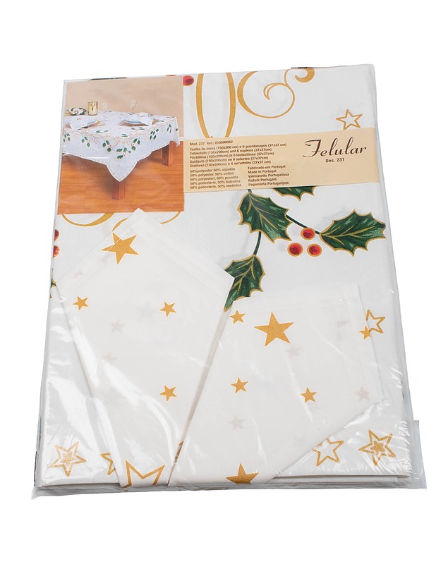 FELULAR pöytäliina ja 6 lautasliinaa - Joulutuotteet - 10105426023 - 0