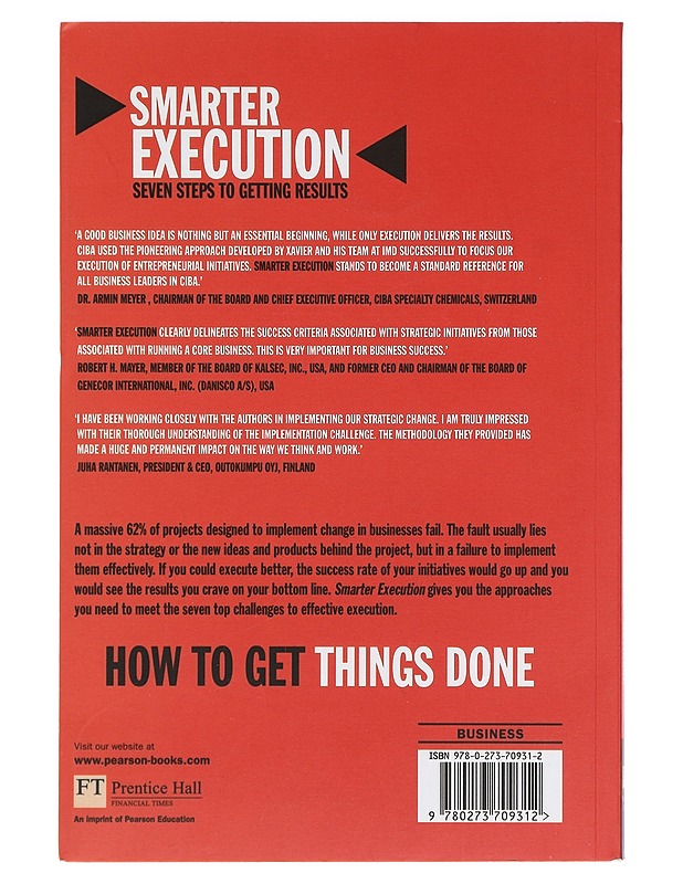 Smarter Execution : Seven steps to getting results - Xavier, Gilbert - Tietokirjat ja oppaat - 10105426042 - 1
