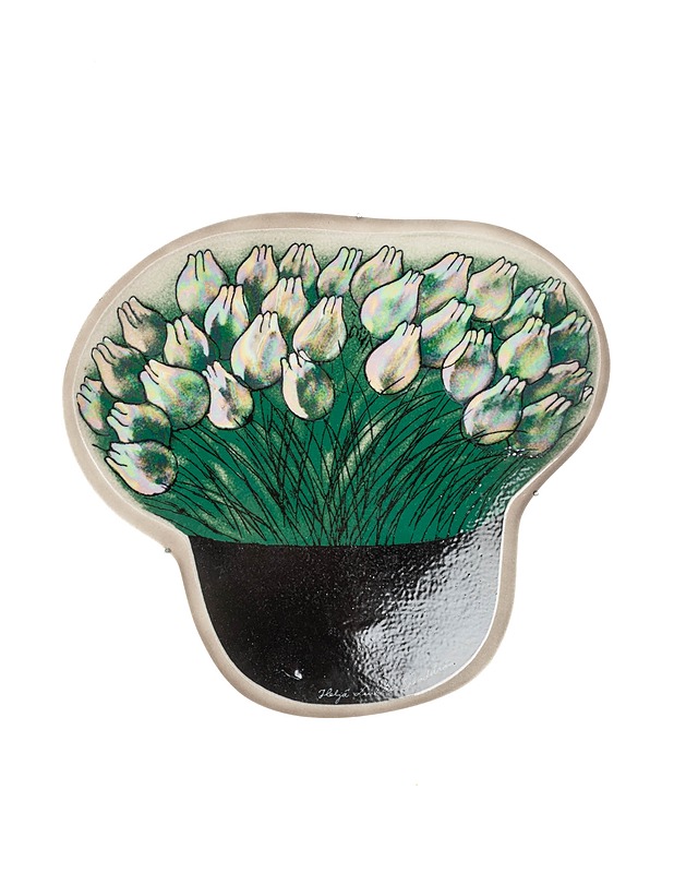 ARABIA Valkoiset tulppaanit seinälaatta - Designsuosikit - 10105426046 - 0