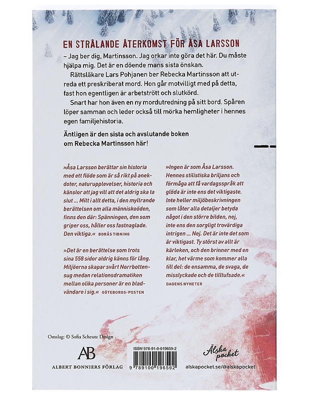 Fädernas missgärningar / spänningsroman - Åsa Larsson - Jännitys ja dekkarit - 10105426179 - 1