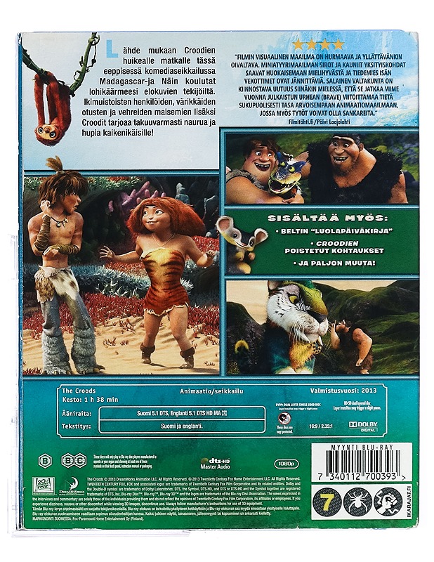 Croodit - Blu-Ray + DVD - Blu-ray-levyt - 10105426295 - 1