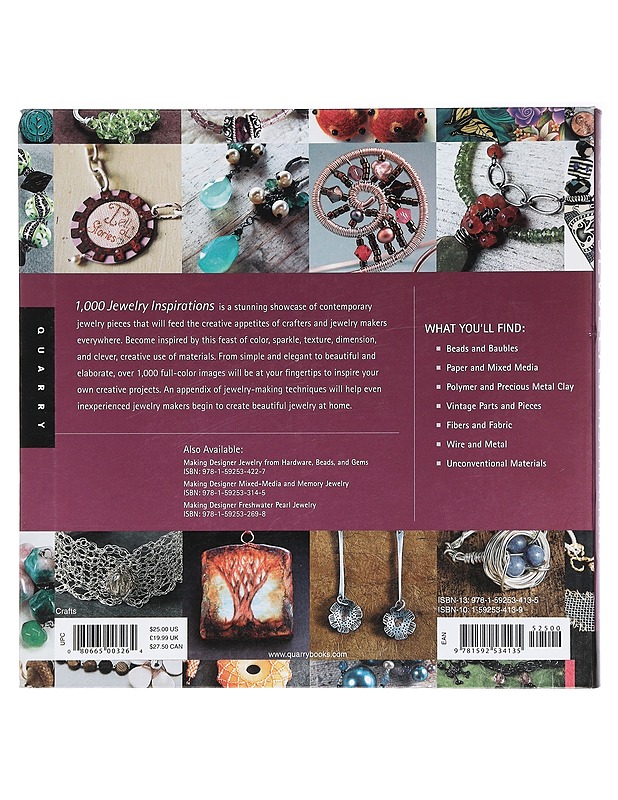 1000 jewelry inspirations : beads, baubles, dangles, and chains - Sandra Salamony - Tietokirjat ja oppaat - 10105426324 - 1