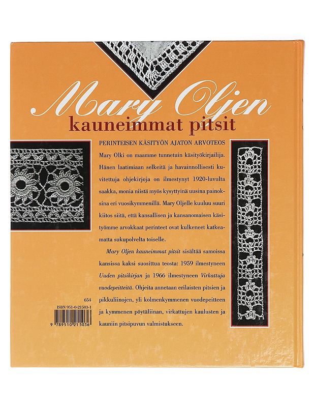 Mary Oljen kauneimmat pitsit - Olki, Mary - Harrastekirjat - 10105426376 - 1