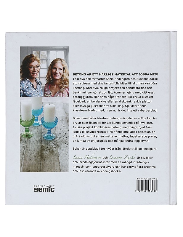 Nytt & kreativt med betong & loppisfynd - Zacke, Susanna - Tietokirjat ja oppaat - 10105426459 - 1