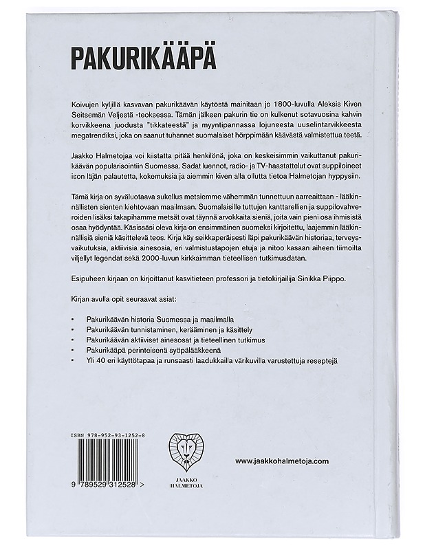 Pakurikääpä - Jaakko Halmetoja - Historiakirjat - 10105426479 - 1