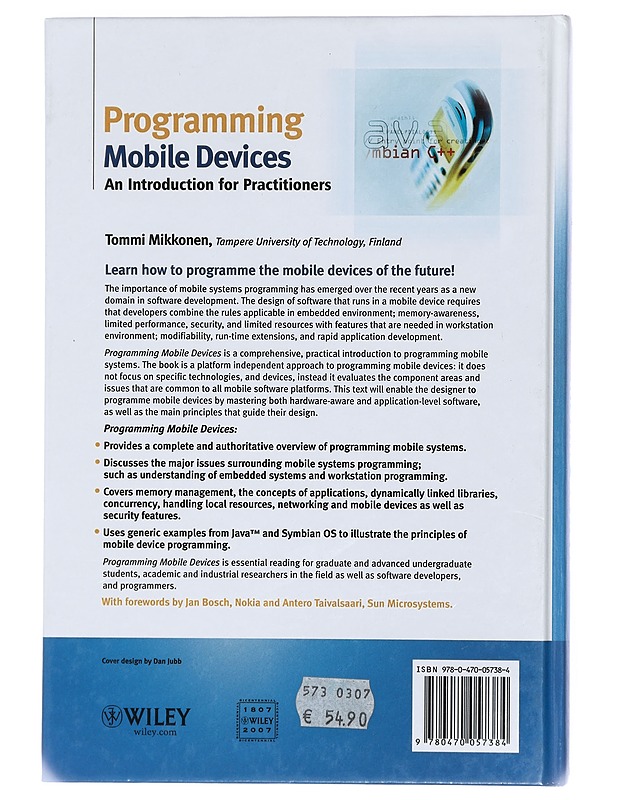 Programming mobile devices : an introduction for practitioners - Tommi Mikkonen - Tietokirjat ja oppaat - 10105426485 - 1