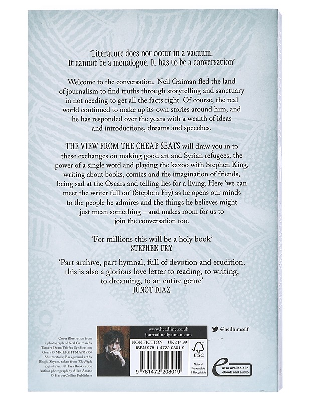 The View from the Cheap Seats : Selected Non-fiction - Neil Gaiman - Kirja lahjaksi - 10105426544 - 1