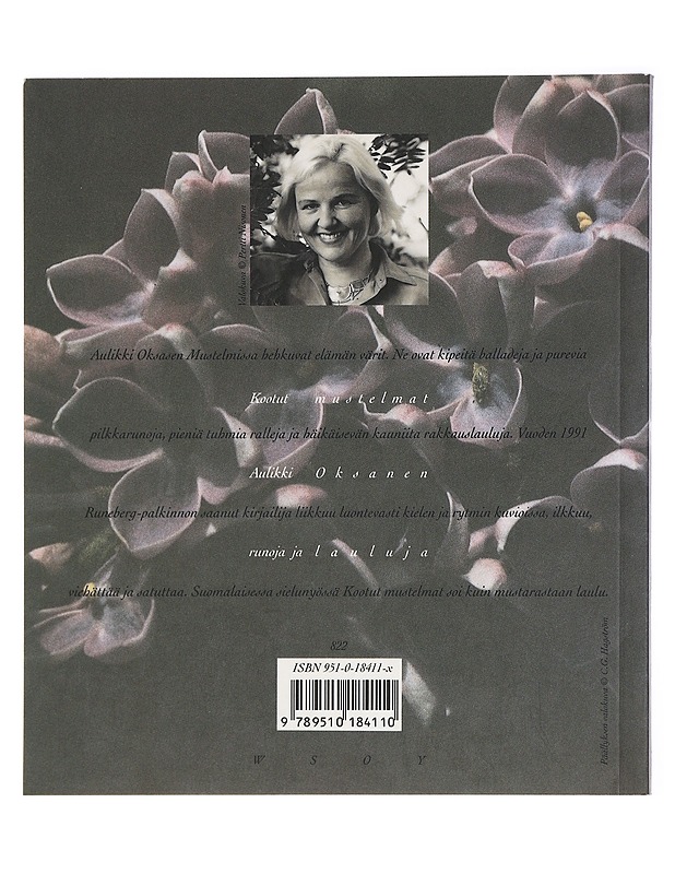 Kootut mustelmat : runoja ja lauluja - Aulikki Oksanen - Kaunokirjallisuus - 10105426591 - 1
