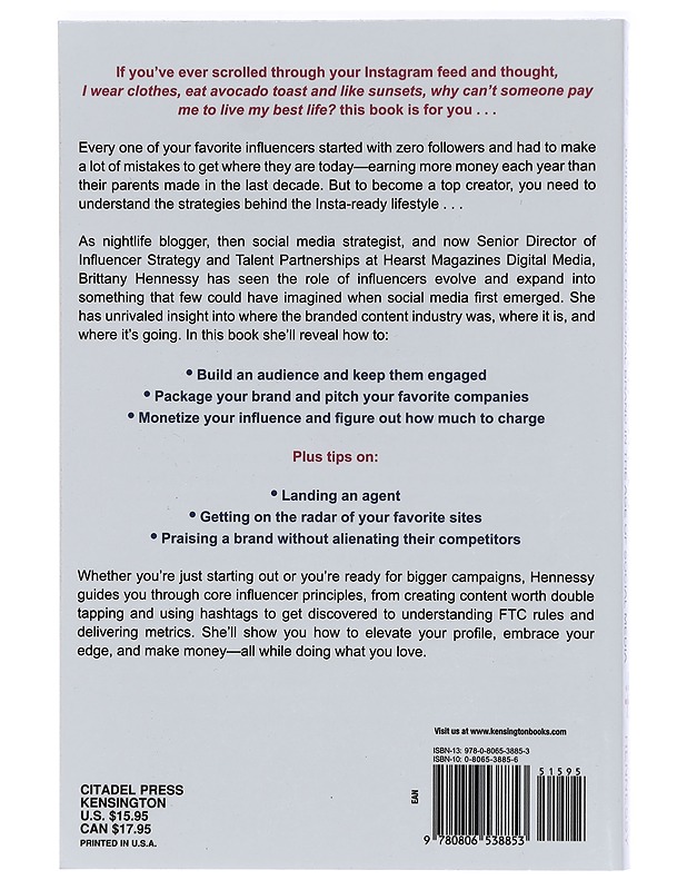 Influencer : building your personal brand in the age of social media - Brittany Hennessy - Tietokirjat ja oppaat - 10105426603 - 1
