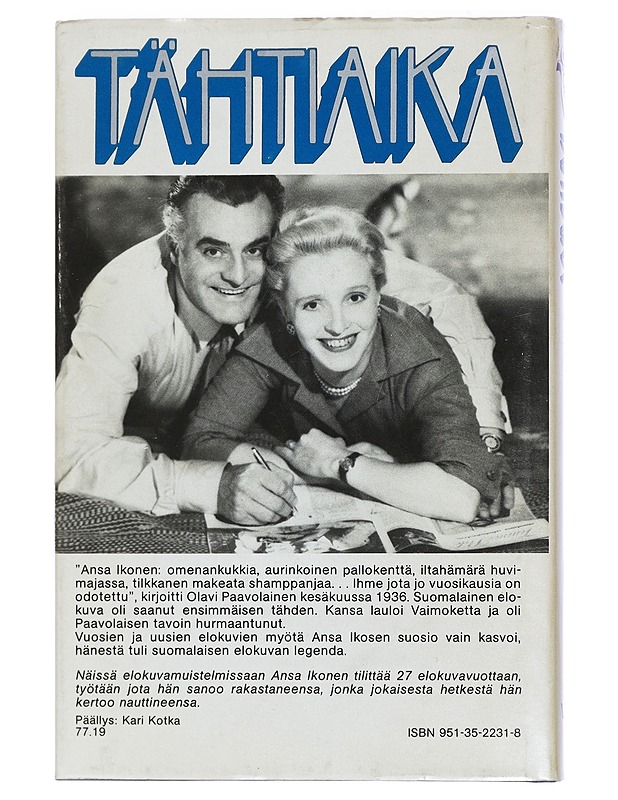 Tähtiaika - Ikonen, Ansa - Elämäkerrat ja muistelmat - 10105426670 - 1