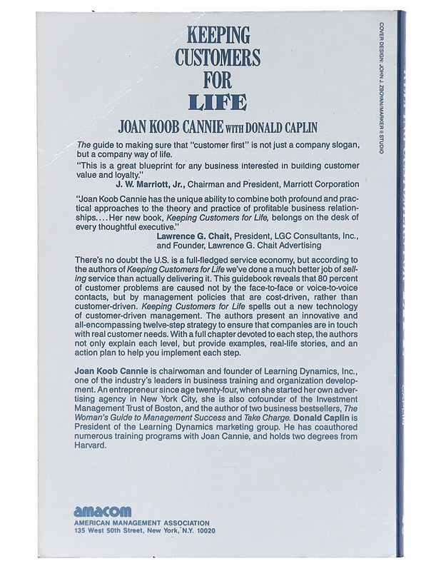 Keeping customers for life - Cannie, Joan Koob - Tietokirjat ja oppaat - 10105426684 - 1