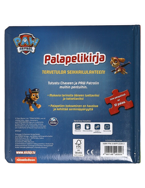 Paw Patrol Palapelikirja - Graficum - Lastenkirjat - 10105426690 - 1