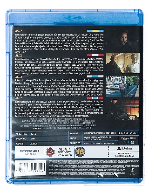 Blitz - Blu-Ray - Blu-ray-levyt - 10105426698 - 1