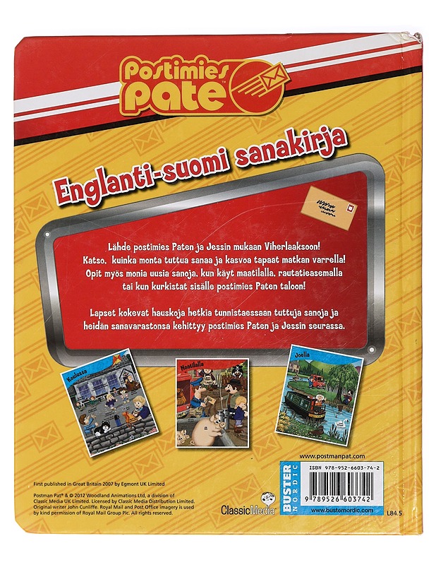 Englanti-suomi sanakirja - Cunliffe, John - Lastenkirjat - 10105426765 - 1