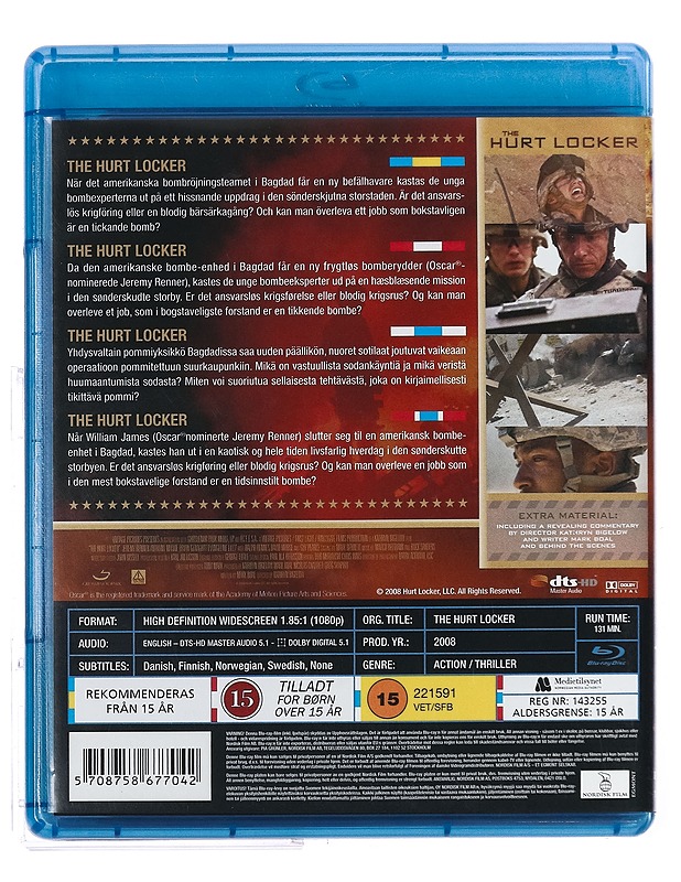 The Hurt Locker - Blu-Ray - Blu-ray-levyt - 10105426767 - 1