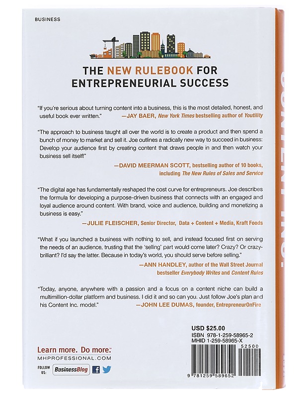 Content Inc. : how entrepreneurs use content to build massive audiences and create radically successful businesses - Joe Pulizzi - Tietokirjat ja oppaat - 10105426774 - 1
