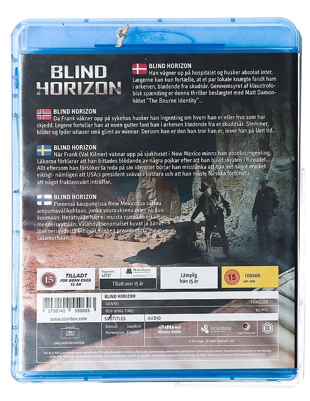 Blind Horizon - Blu-Ray - Blu-ray-levyt - 10105426778 - 1
