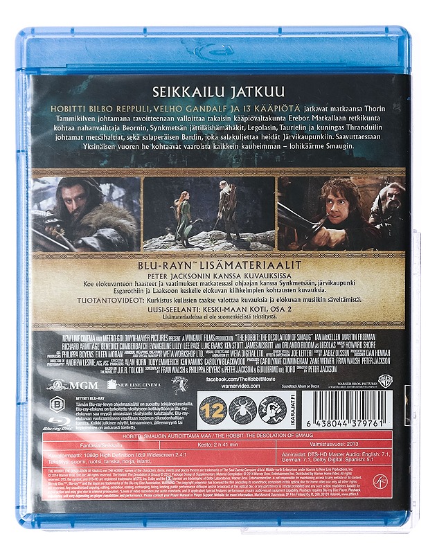 Hobitti: Smaugin Autioittama Maa - Blu-ray - Blu-ray-levyt - 10105426804 - 1
