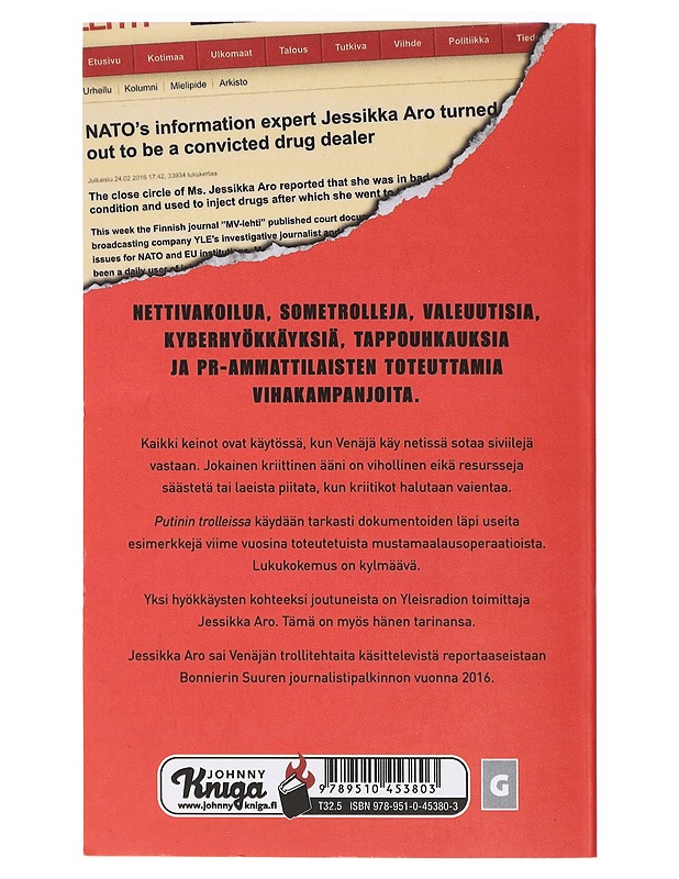 Putinin trollit : tositarinoita Venäjän infosodan rintamilta - Jessikka Aro - Elämäkerrat ja muistelmat - 10105426938 - 1