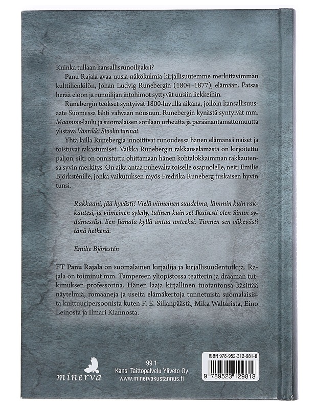 Kansallisrunoilija : J. L. Runebergin elämä - Panu Rajala - Elämäkerrat ja muistelmat - 10105426934 - 1