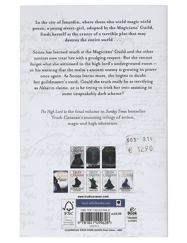 The High Lord : the black magician triology : Book 3- Trudi Canavan - Fantasia- ja scifi - 10105426951 - 1