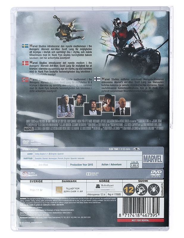 Ant-Man - DVD - DVD-elokuvat - 10105426959 - 1