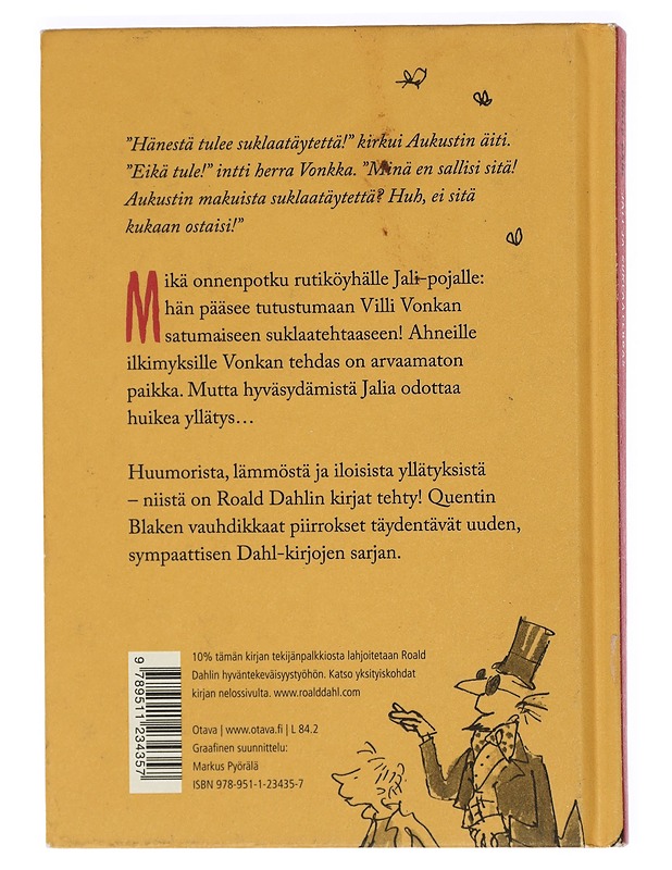 Jali ja suklaatehdas - Dahl, Roald - Kaunokirjallisuus - 10105426993 - 1