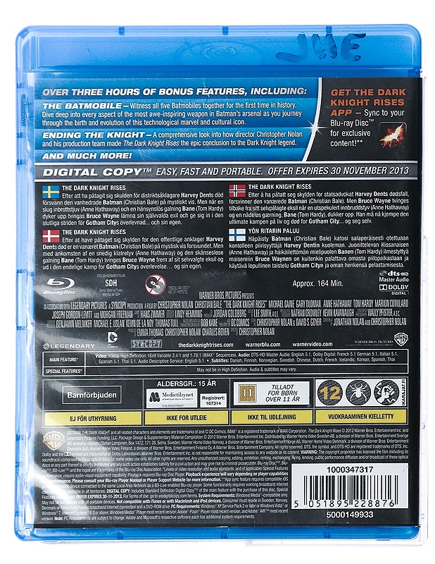 The Dark Knight Rises - Blu-Ray - Blu-ray-levyt - 10105426989 - 1