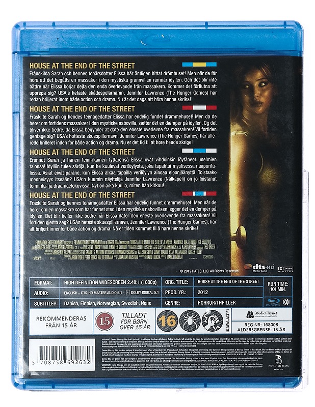 House At The End Of The Street - Blu-Ray - Blu-ray-levyt - 10105427002 - 1