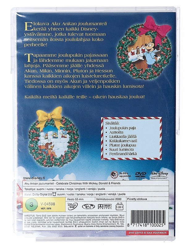 Aku Ankan joulumanteli - DVD - DVD-elokuvat - 10105427009 - 1