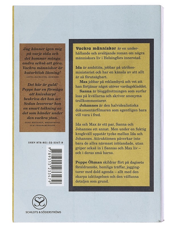 Vackra människor - Peppe Öhman - Romaanit ja novellit - 10105427021 - 1