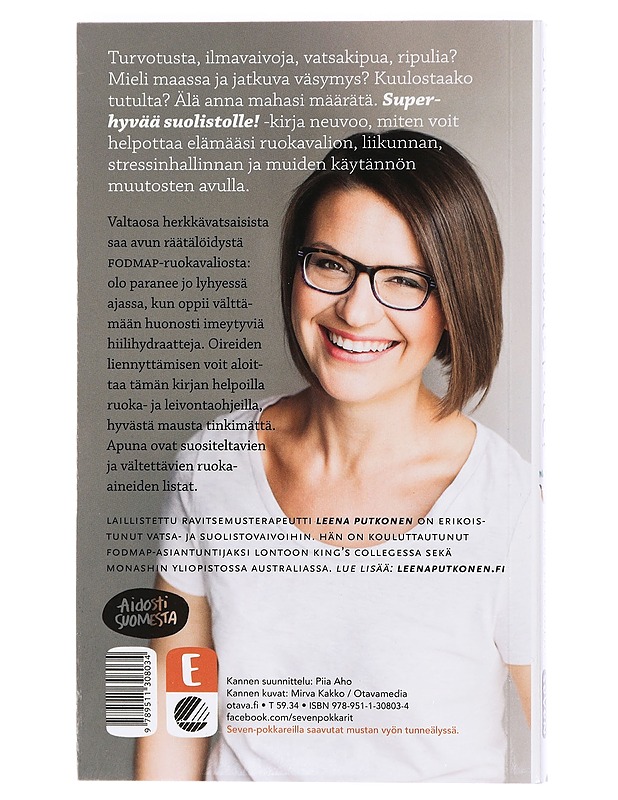 Superhyvää suolistolle! : herkkävatsaisen elämä kuntoon - Leena Putkonen - Ruokakirjat - 10105427039 - 1