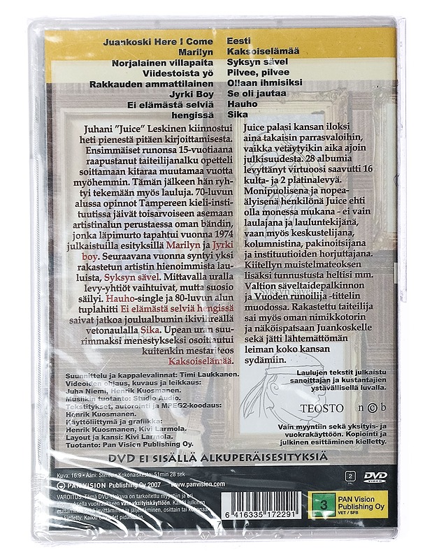 Tähtikaraoke: Juice Leskinen - DVD - DVD-elokuvat - 10105427043 - 1