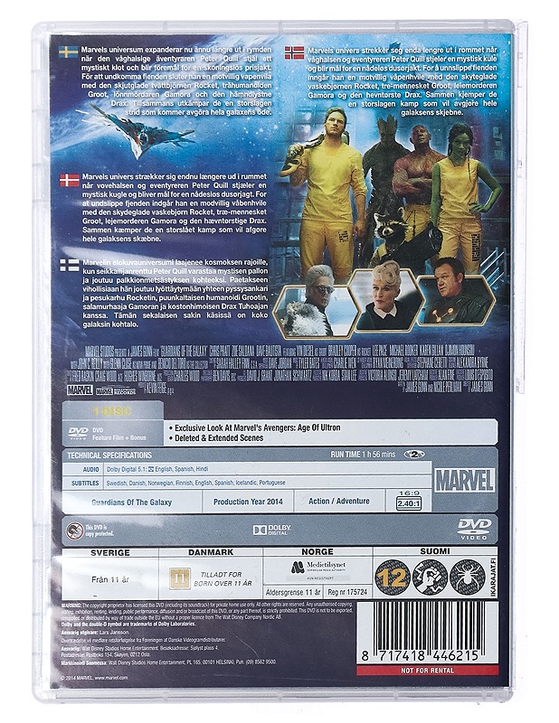 Guardians of the Galaxy - DVD - DVD-elokuvat - 10105427051 - 1