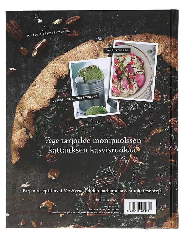 Vege : herkullista kasvisruokaa - Rantala, Annika - Harrastekirjat - 10105427071 - 1