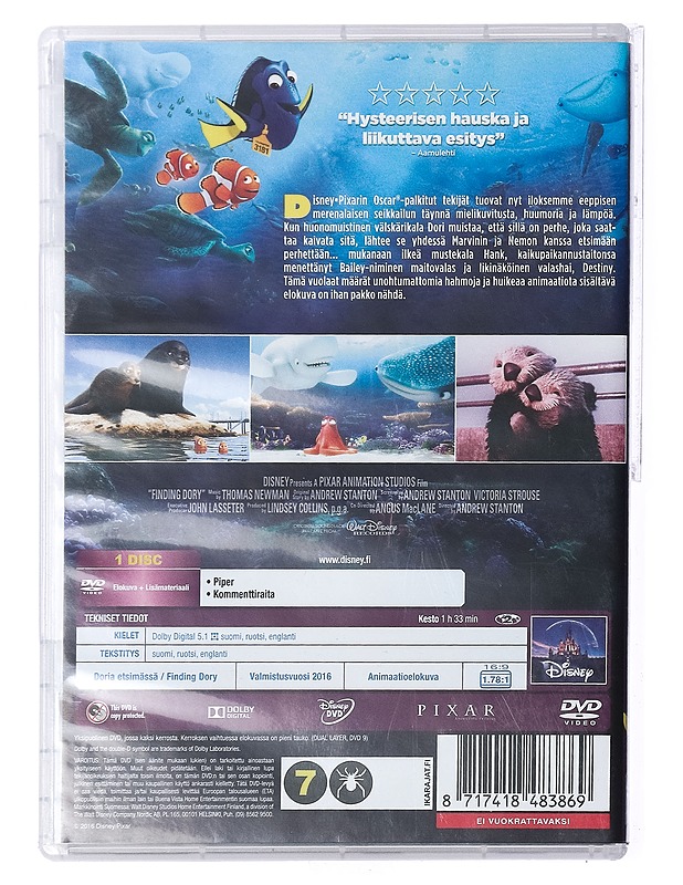 Doria etsimässä - DVD - DVD-elokuvat - 10105427073 - 1