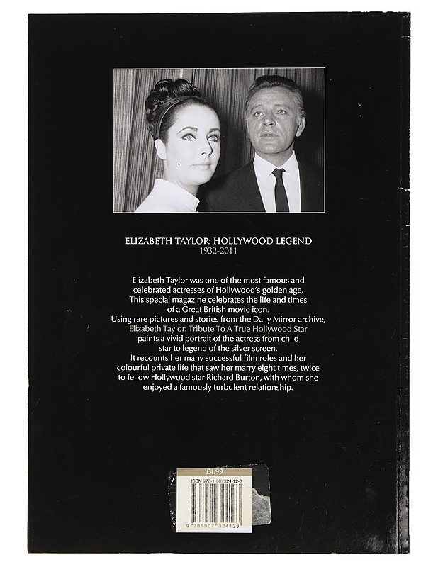 Elizabeth Taylor 1932-2011. A Tribute to a True Hollywood Star - Ken Rogers (toim.) - Elämäkerrat ja muistelmat - 10105427099 - 1