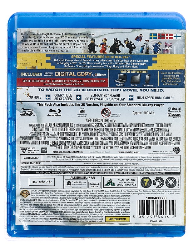 The Lego Movie 3D - Blu-Ray - Blu-ray-levyt - 10105427118 - 1