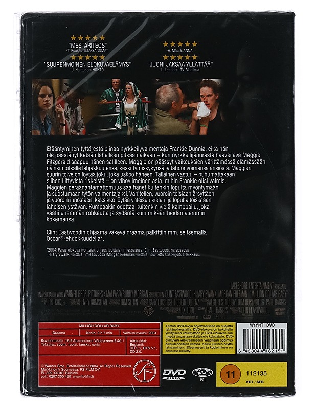 Million Dollar Baby - DVD - DVD-elokuvat - 10105427126 - 1