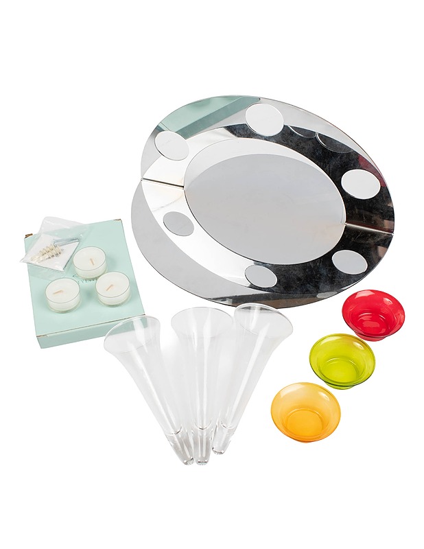 PARTYLITE Moderni Hopea seinälampettitrio - Koriste-esineet - 10105427142 - 1