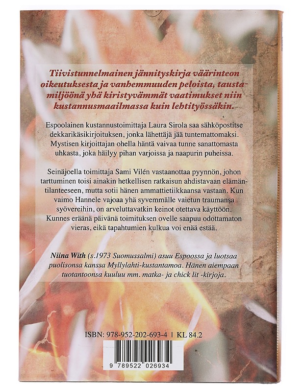 Lähettäjä tuntematon : jännitysromaani - Niina With - Jännitys ja dekkarit - 10105427133 - 1