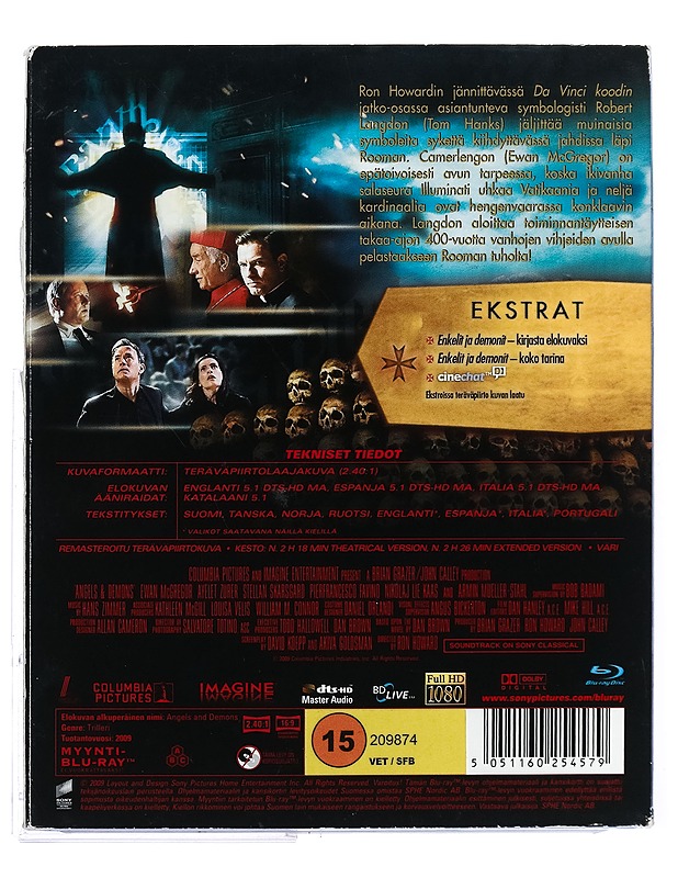 Enkelit Ja Demonit - Blu-Ray - Blu-ray-levyt - 10105427143 - 1