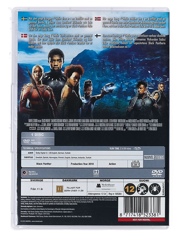 Black Panther - DVD - DVD-elokuvat - 10105427149 - 1