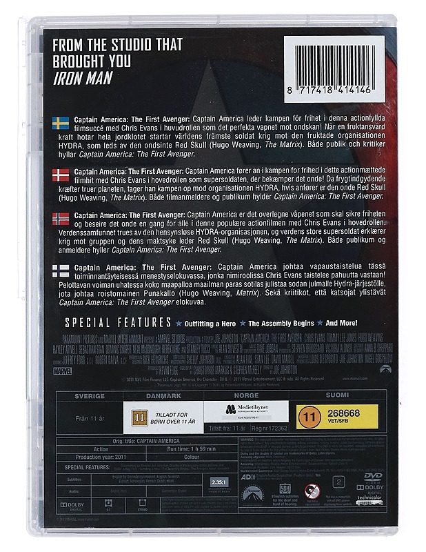 Captain America - DVD - DVD-elokuvat - 10105427153 - 1