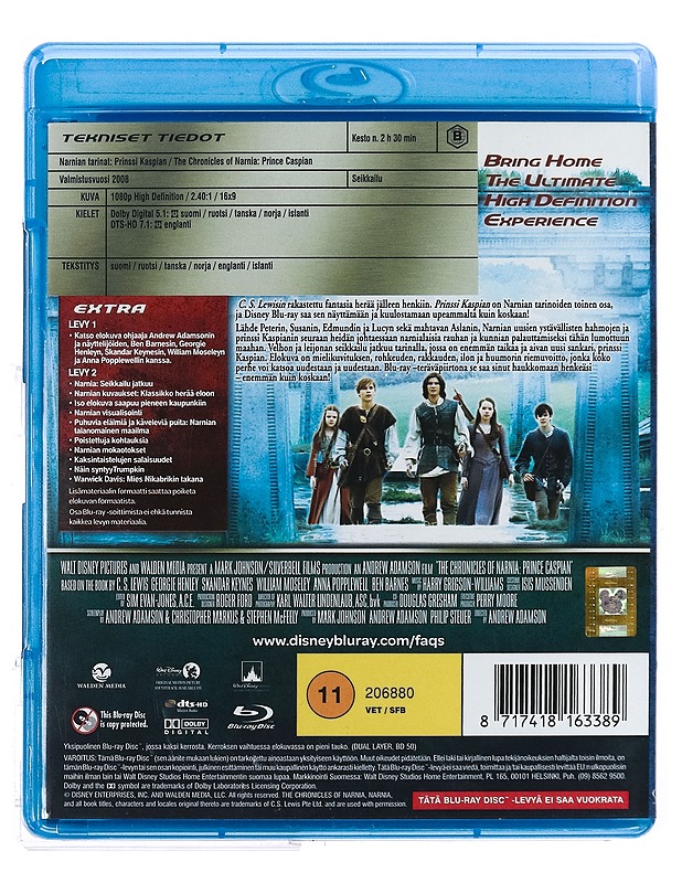 Narnian Tarinat: Prinssi Kaspian - Blu-Ray - Blu-ray-levyt - 10105427161 - 1