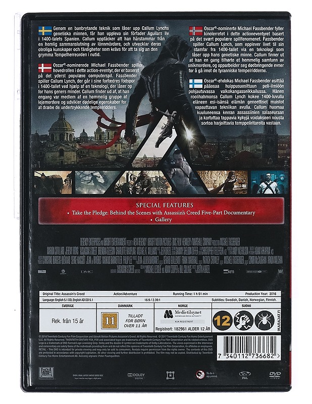 Assasin's Creed  - DVD - DVD-elokuvat - 10105427178 - 1