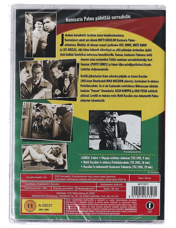 Kaasua, komisario Palmu! - DVD - DVD-elokuvat - 10105427190 - 1