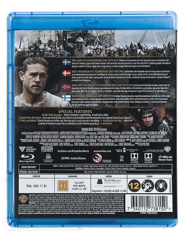 King Arthur: Legend of the sword - Blu-Ray - Blu-ray-levyt - 10105427211 - 1